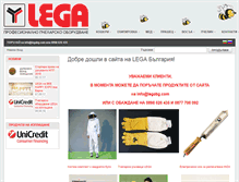 Tablet Screenshot of legabg.com
